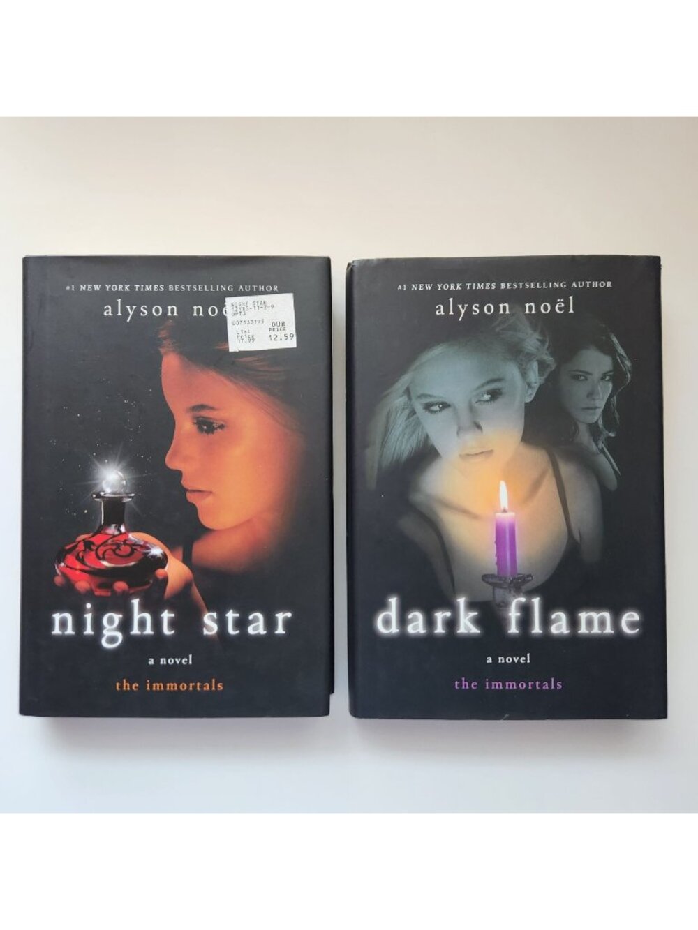 Night Star & Dark Flame Hardcover Books By Alyson Noël From The Immortals Series